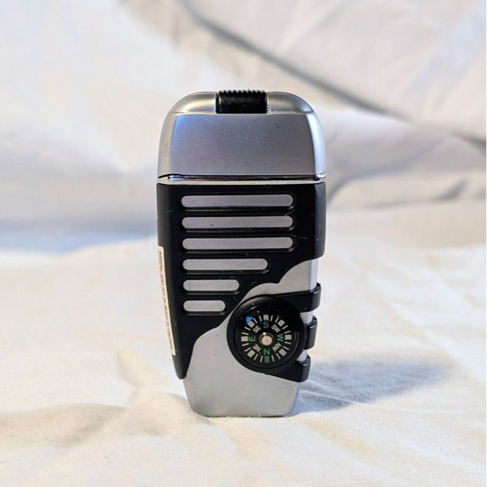 Vintage Compass Design Novelty Cool Lighter - Black